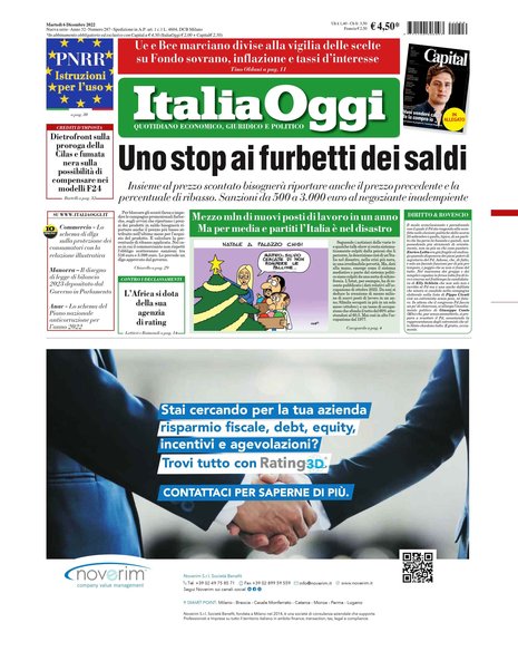 Italia oggi : quotidiano di economia finanza e politica